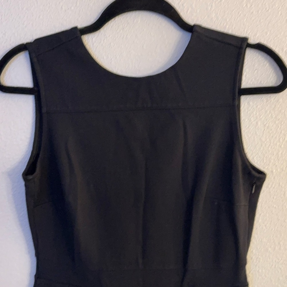 Lands End Women's Black A-Line‎ Sleeveless Viscose Knit Dress Size 4 - Picture 2 of 11